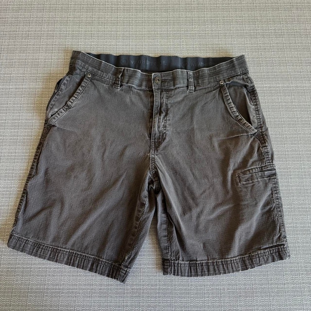 Weatherproof gray cotton cargo shorts size Men's 36